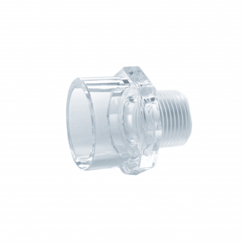 basin connector 3/4" to 32mm - glass clear